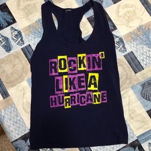 Zumba Navy Blue Racerback Tank Top